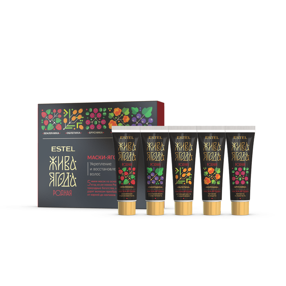 Маски-ягодки для волос ESTEL Жива Ягода родная 5*30мл