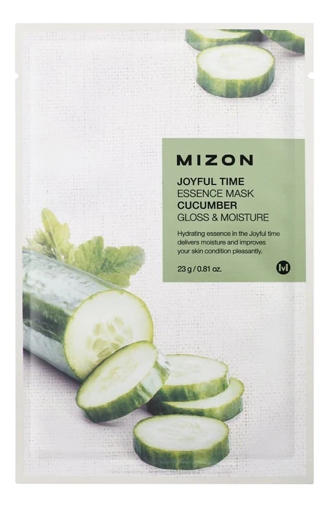 MIZON Joyful Time Essence Mask Cucumber Тканевая маска для лица с экстрактом огурца 23г