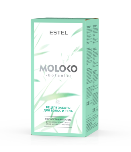 Набор "Рецепт заботы для волос и тела" ESTEL Moloko botanic