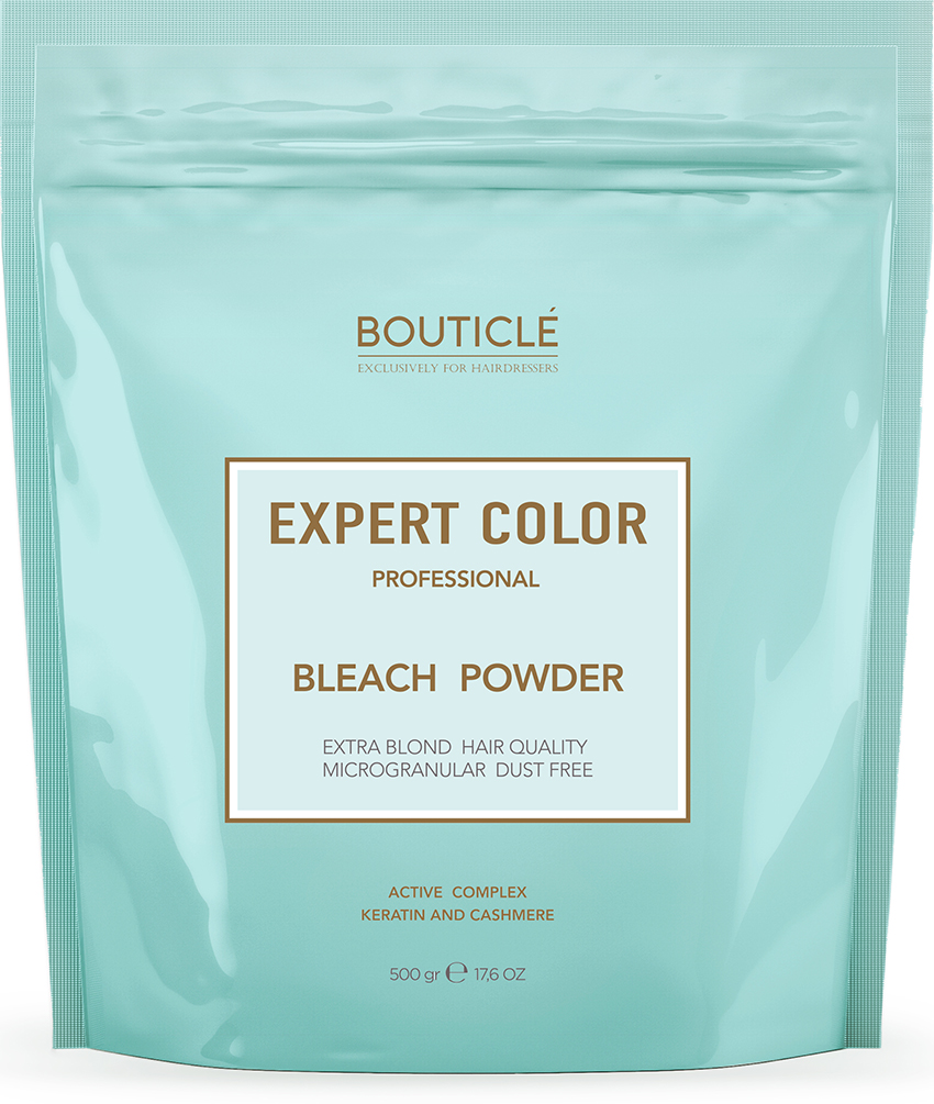 Обесцвечивающая пудра с кератином и кашемиром "BOUTICLE Expert Color Powder Bleach" 500гр NEW DESIGN