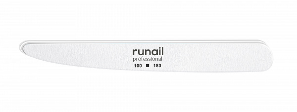 Пилка белая нож RuNail 100/180    (4816)