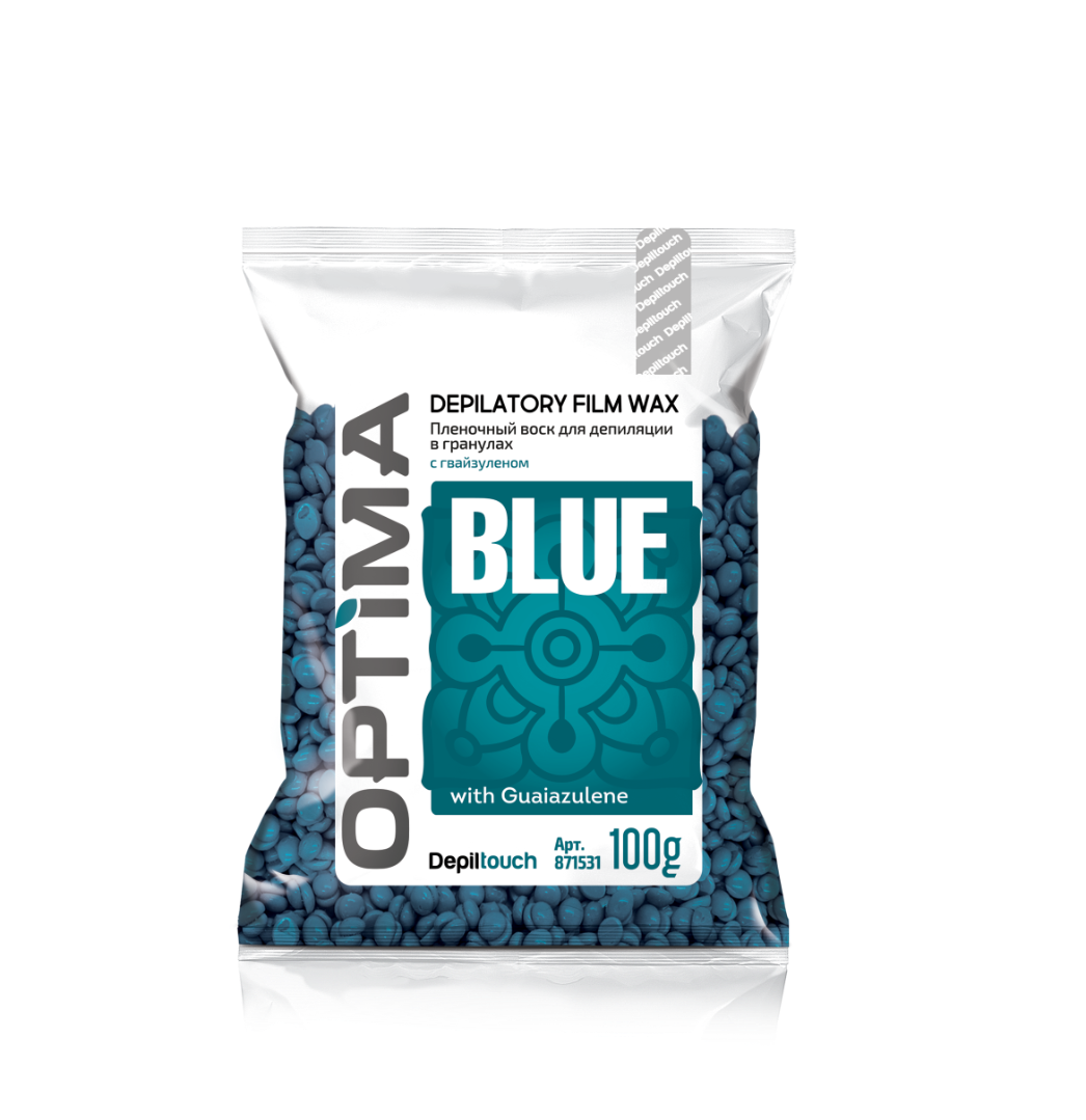 Пленочный воск для депиляции в гранулах OPTIMA «BLUE» , 100 гр Depiltouch