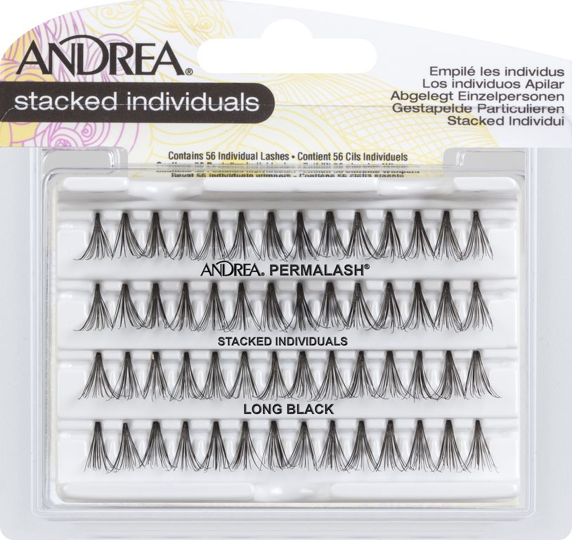 Пучки для ресниц Andrea безузелковые длинные черные 26610