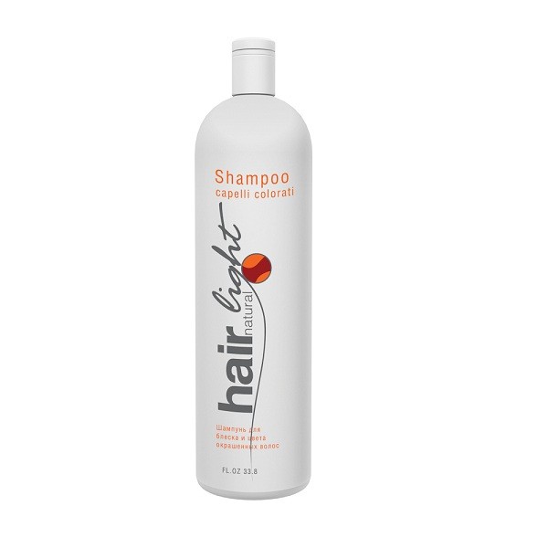 Шампунь для блеска и цвета окрашенных волос 1000мл "Hair Natural Light Shampoo Capelli Colorati" Hair Company
