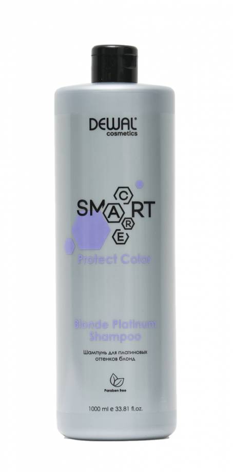 Шампунь для платиновых оттенков блонд SMART CARE Protect Color Blonde Platinum Shampoo, 1000 мл DC