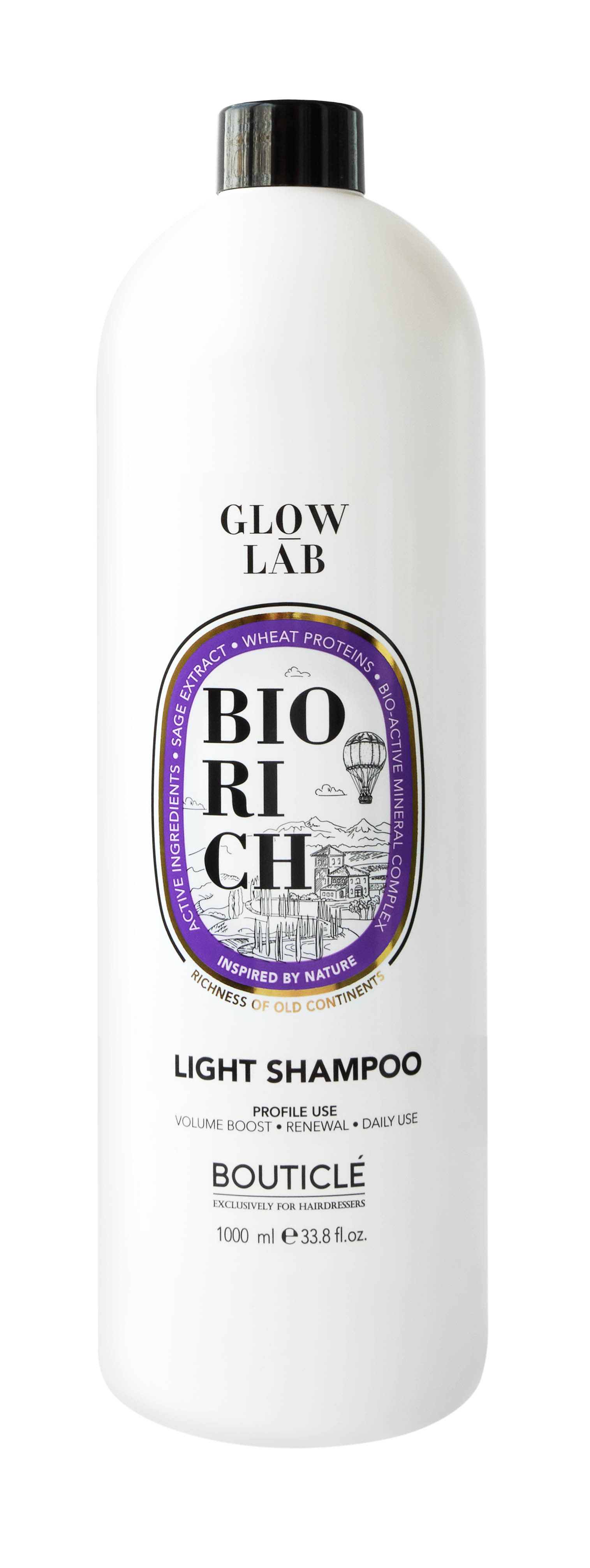 Шампунь для поддержания объёма для волос всех типов - BIORICH LIGHT SHAMPOO 1000 мл BOUTICLE
