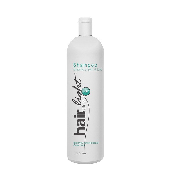Шампунь увлажняющий Семя льна 1000мл "Hair Natural Light Shampoo Idratante ai Semi di Lino" Hair Company