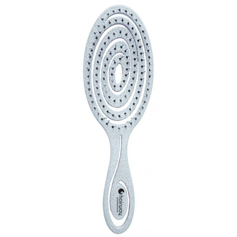 Щетка Hairway ECO Wheat массажная 8 рядов 20 см овальная голубая, 08095-03