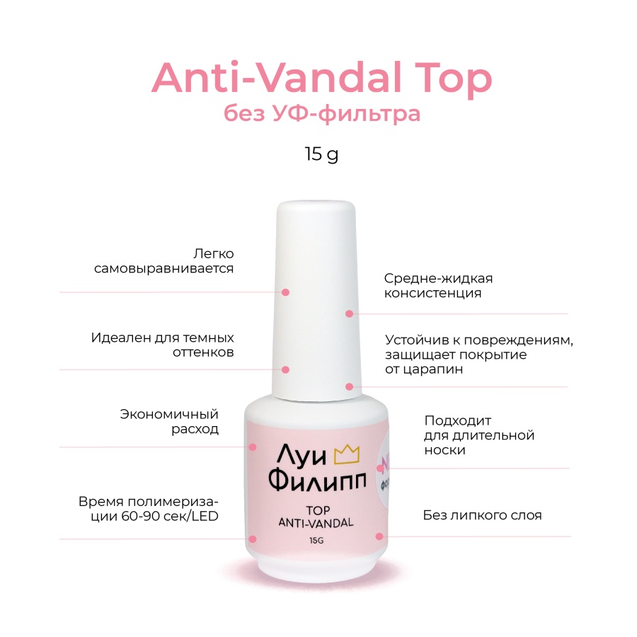 Top Anti-vandal без уф-фильтра 15g Луи Филипп