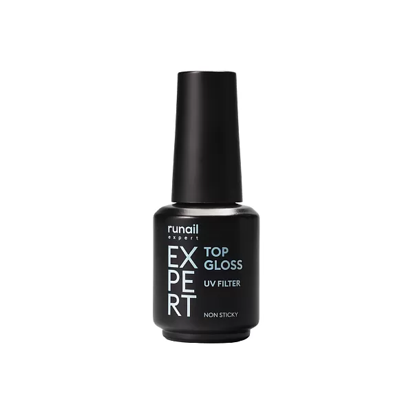Топ глянцевый с УФ-фильтром Top Gloss Non Sticky Runail Expert №118, 18мл