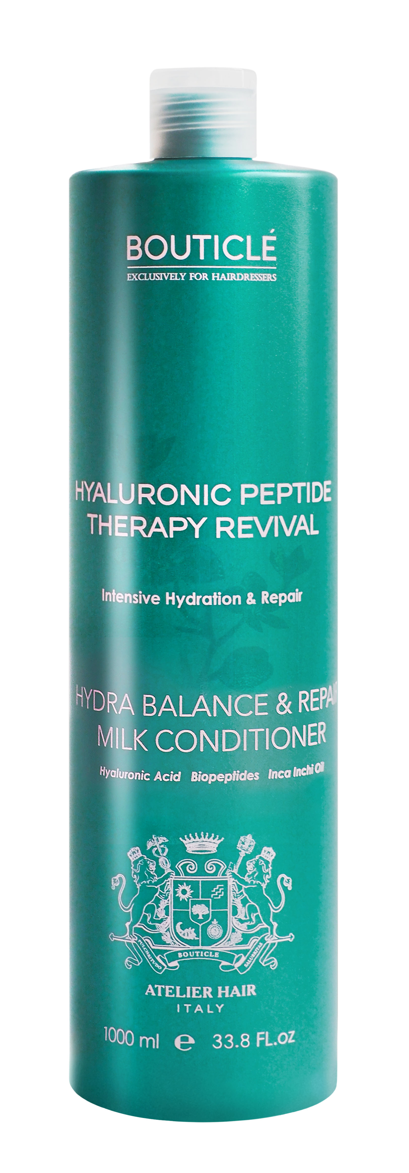 Увлажняющий кондиционер для поврежденных волос - “Hydra Balance & Repair Milk 1000 мл BOUTICLE