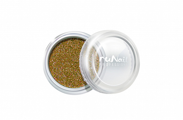 Зеркальная пыль для втирки (цвет: светло-бронзовый) RuNail №4292